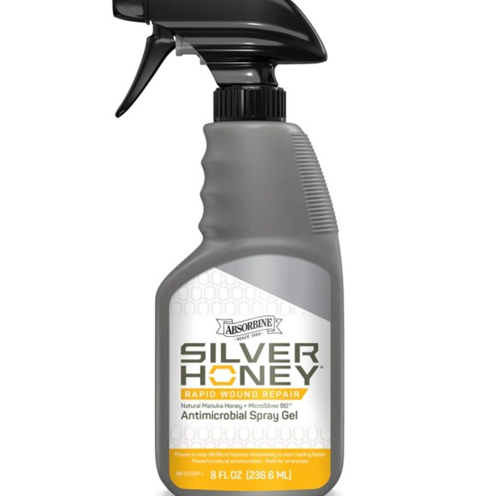 Silver Honey, Antimicrobial Rapid Wound Repair Spray Gel, 8 oz
