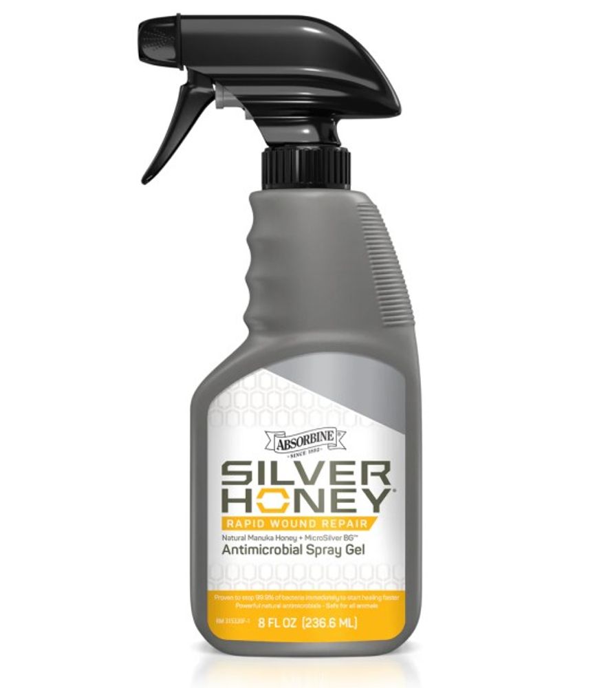 Silver Honey, Antimicrobial Rapid Wound Repair Spray Gel, 8 oz