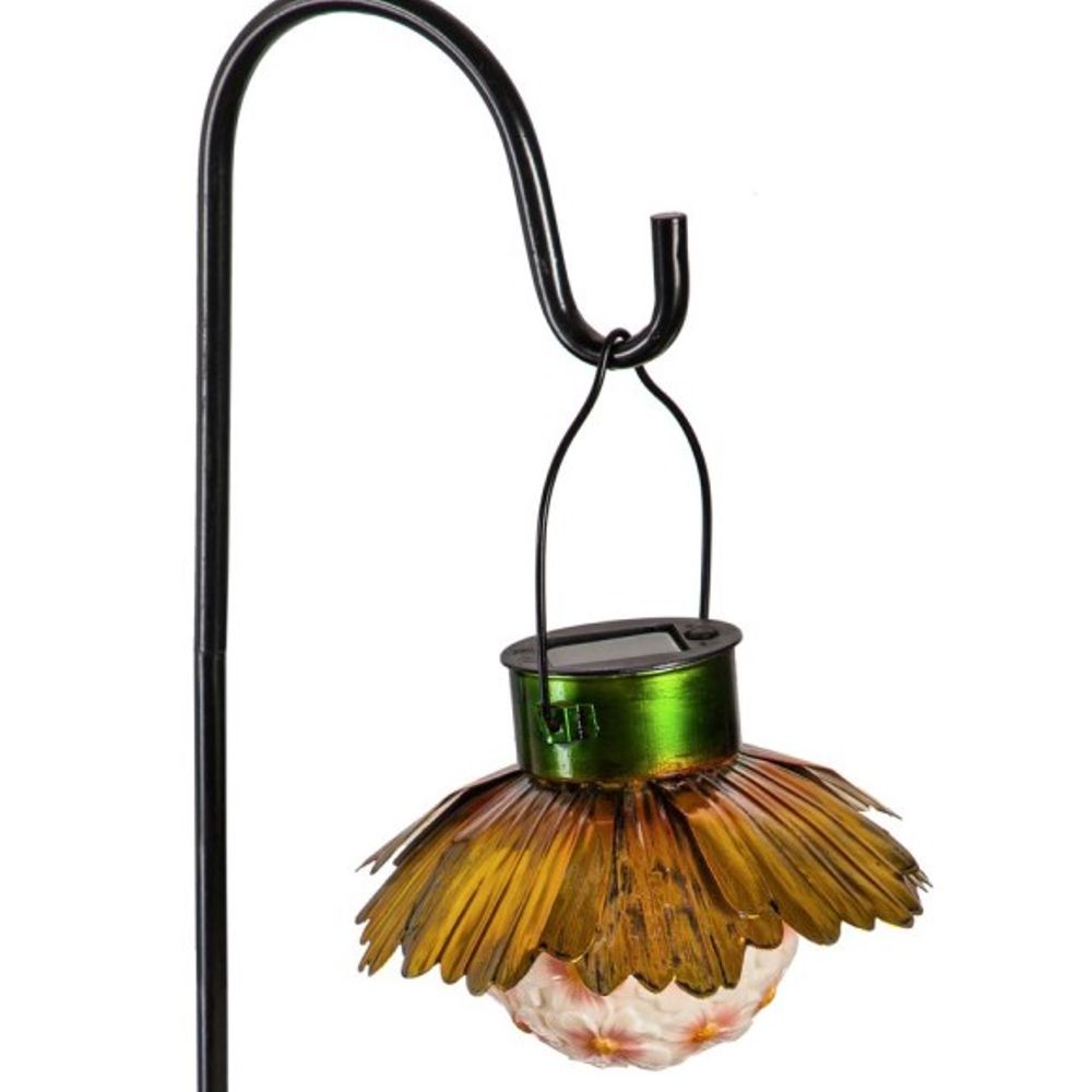 Evergreen, Assorted Solar Floral Lantern Stake 