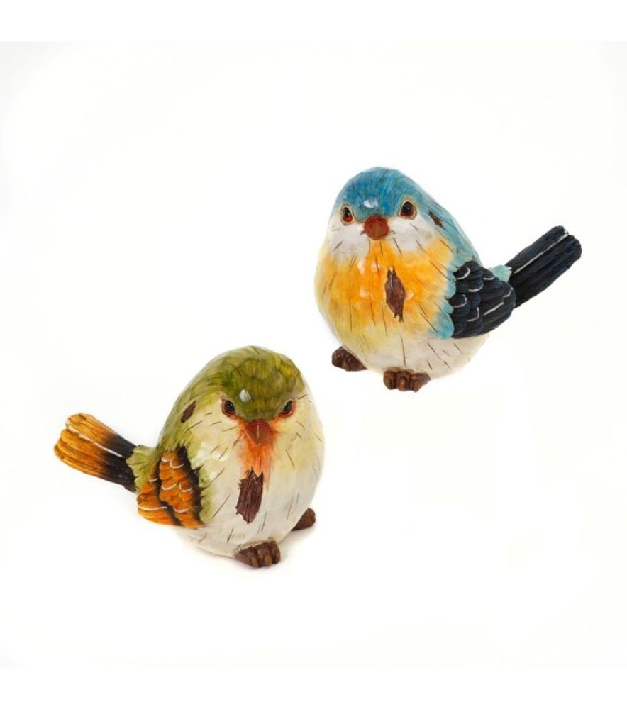Gerson, 9" Assorted Resin Bird Statue