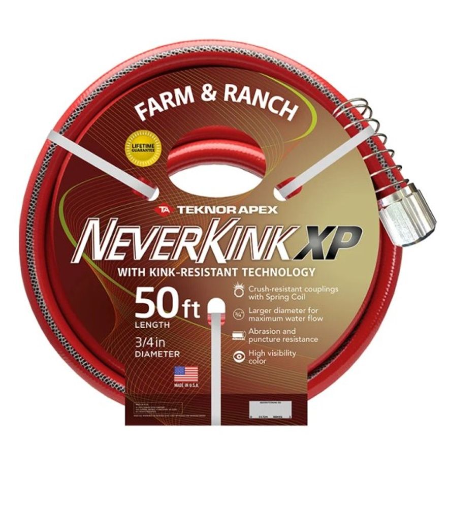 Teknor Apex, Neverkink Extreme Performance Farm & Ranch Hose, 3/4" x 50'