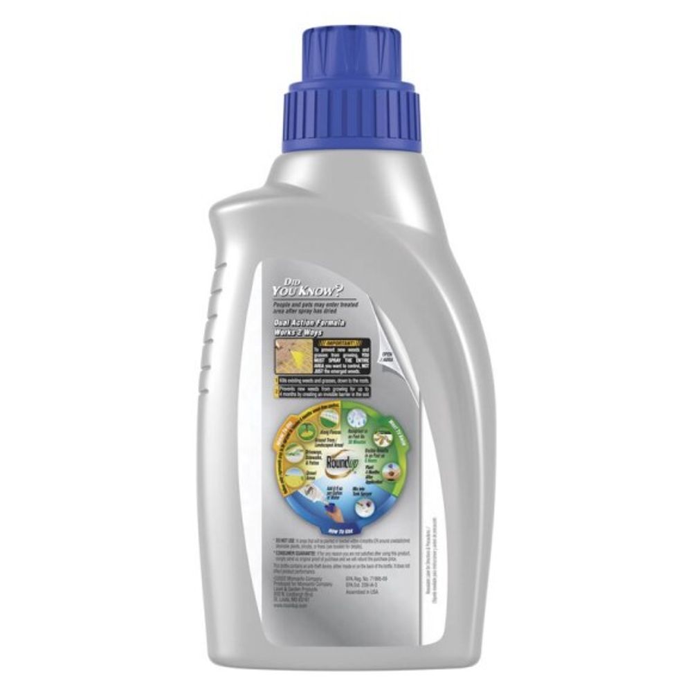 Roundup, Weed & Grass Killer, 32oz Concentrate