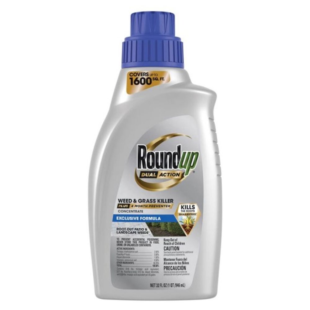 Roundup, Weed & Grass Killer, 32oz Concentrate