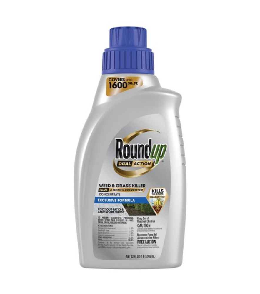 Roundup, Weed & Grass Killer, 32oz Concentrate