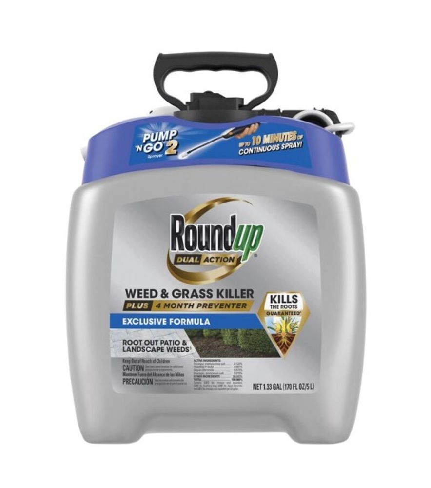 Roundup, Dual Action Weed & Grass Killer, 1.33 gal