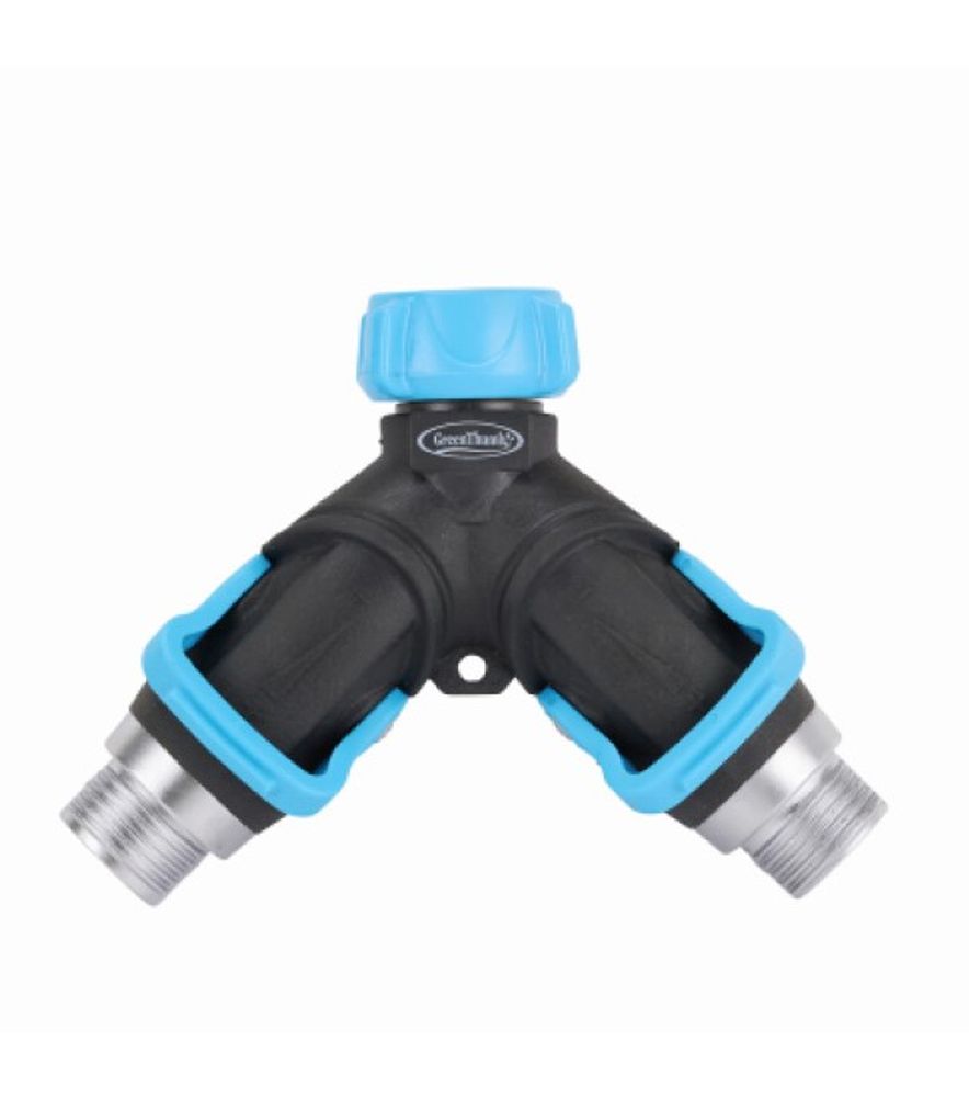Green Thumb, 2-Way Full-Flow Hose Connector