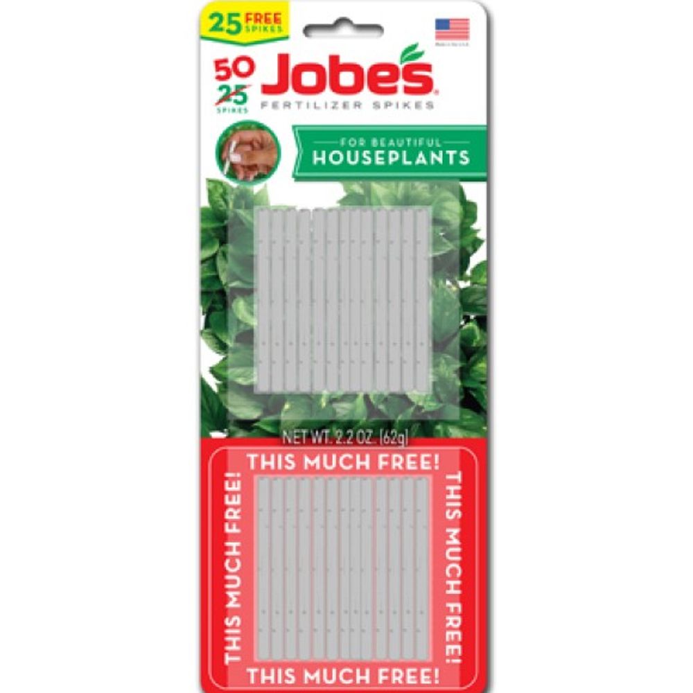 Jobe's, 13-4-5 House Plant Food Spike, 50 pk