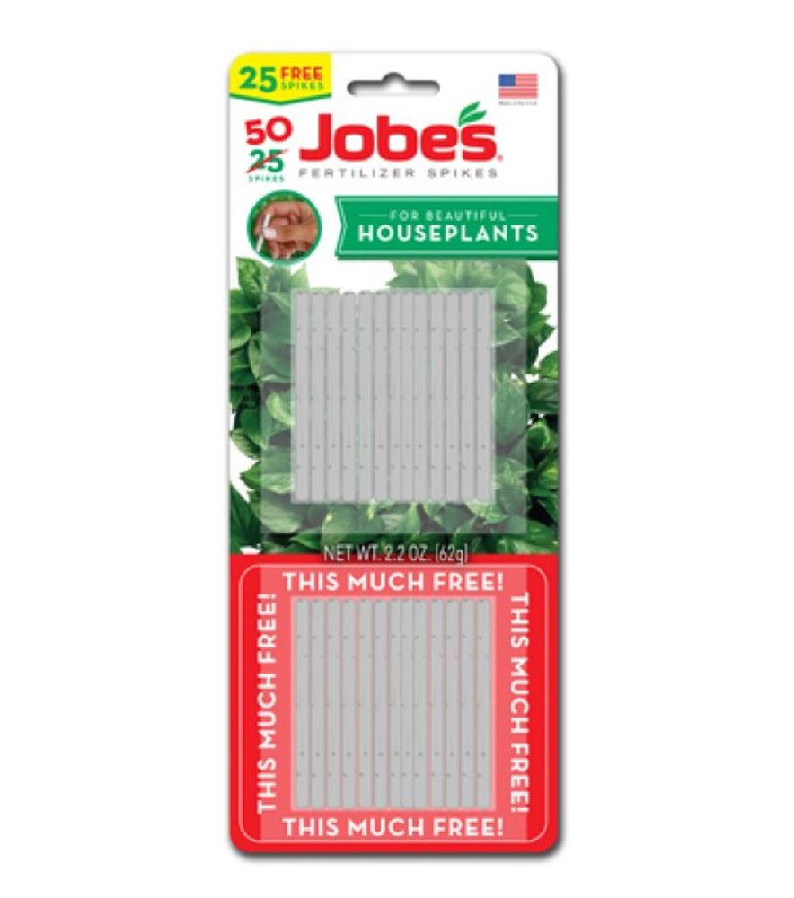 Jobe's, 13-4-5 House Plant Food Spike, 50 pk