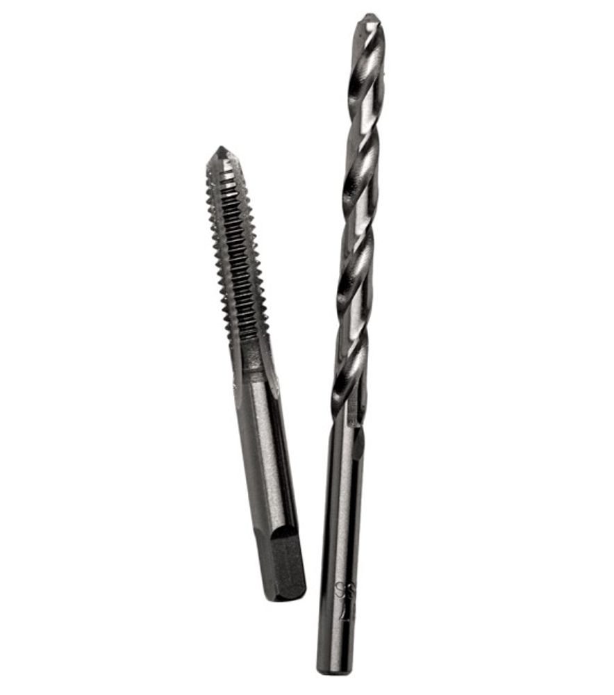 Century, Carbon Steel Plug Tap 3/8-16 & 5/16" Brite Drill Bit Set, 2 pk