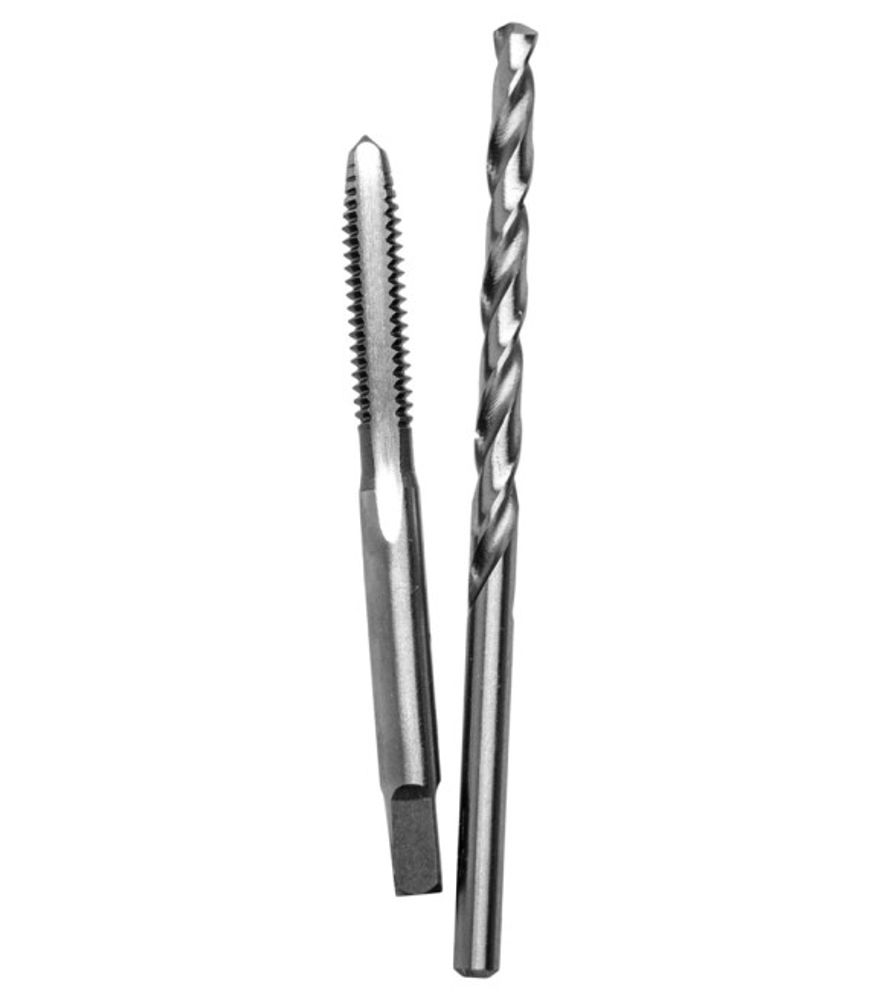 Century, Carbon Steel Plug Tap 7/16-14 & 3/8" Brite Drill Bit Set, 2 pk