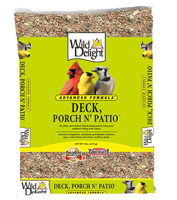 Wild Delight, Deck, Porch N' Patio Bird Seed, 5 lb | Wilco