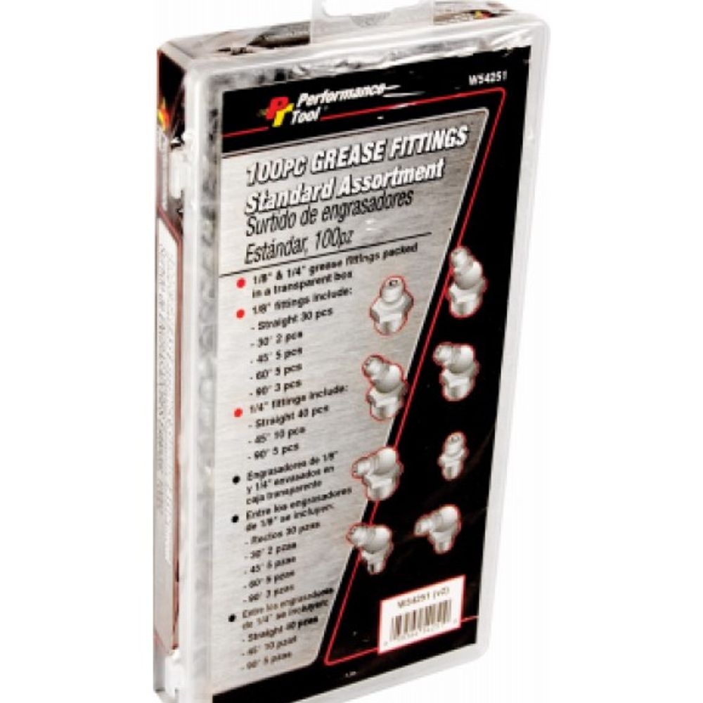 Wilmar Performance Tool, Grease Fitting, 100 pk