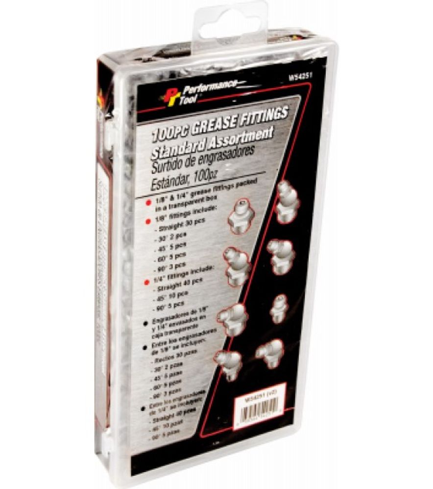 Wilmar Performance Tool, Grease Fitting, 100 pk