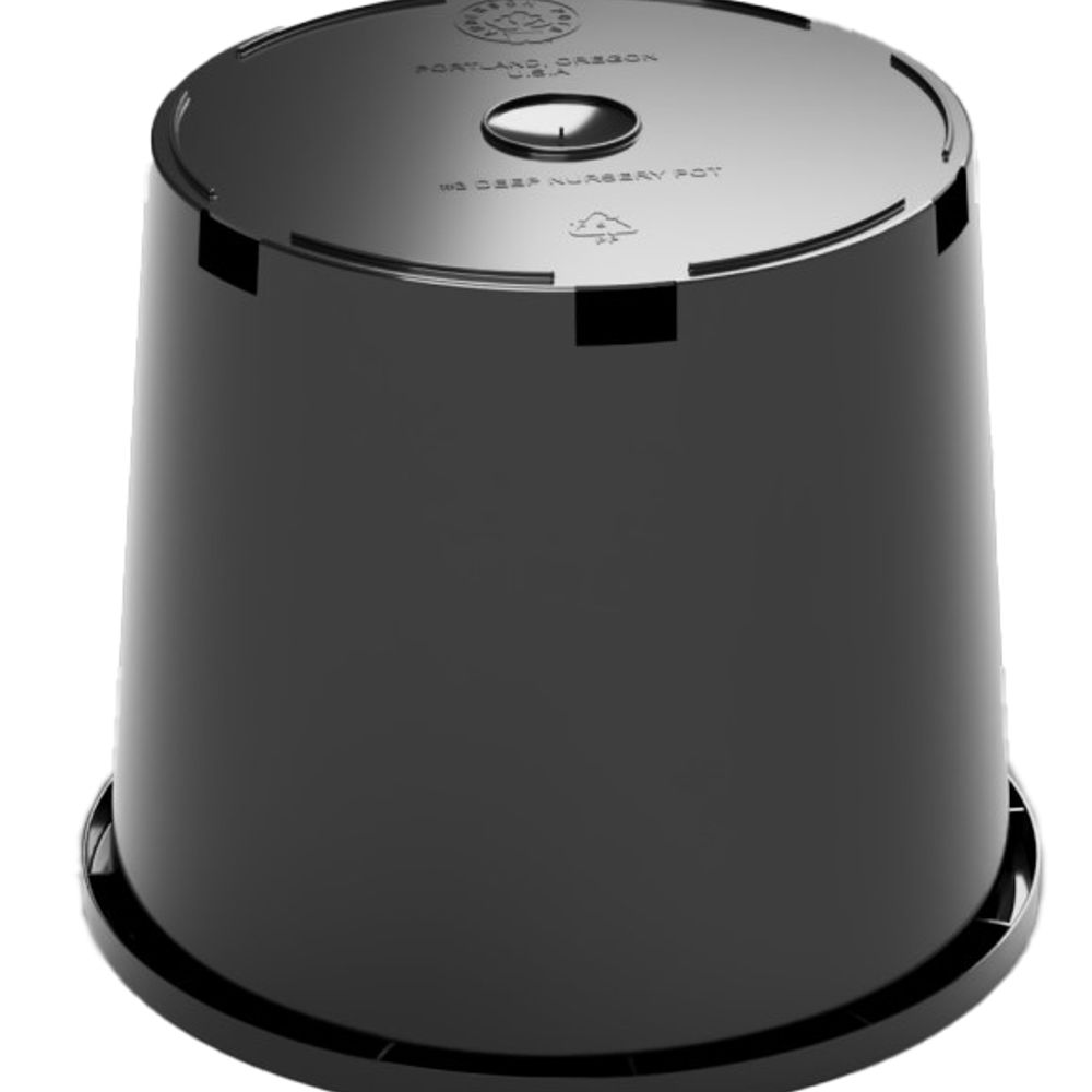 Black Nursery Pot, Deep #3