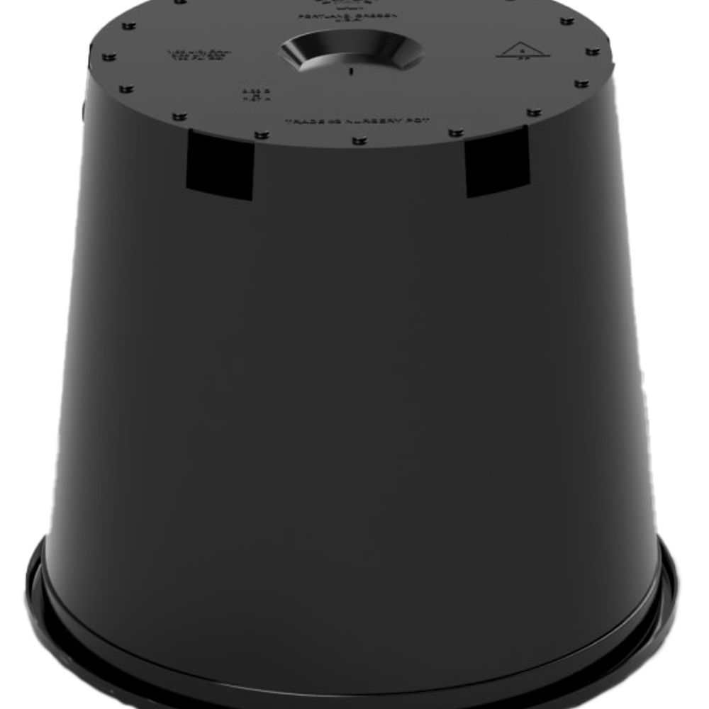 Black Nursery Pot, Deep #2