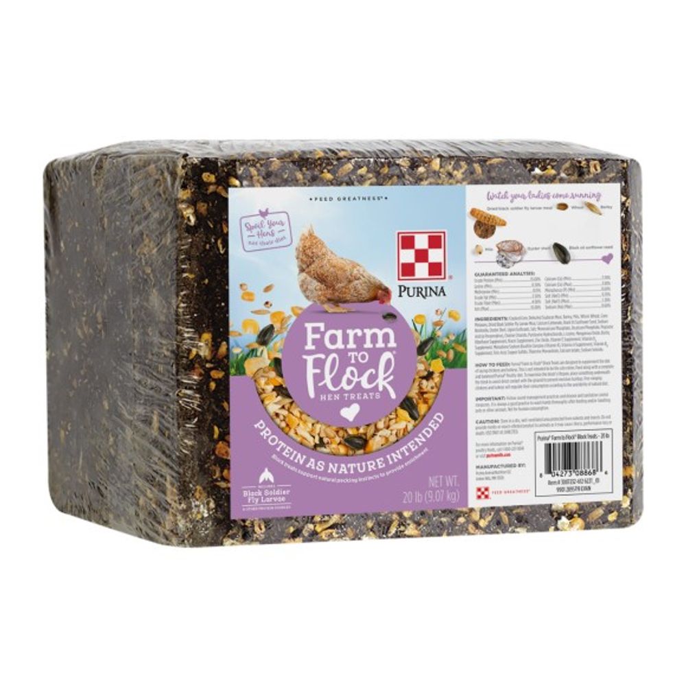 Purina, Farm to Flock Block, 20 lb