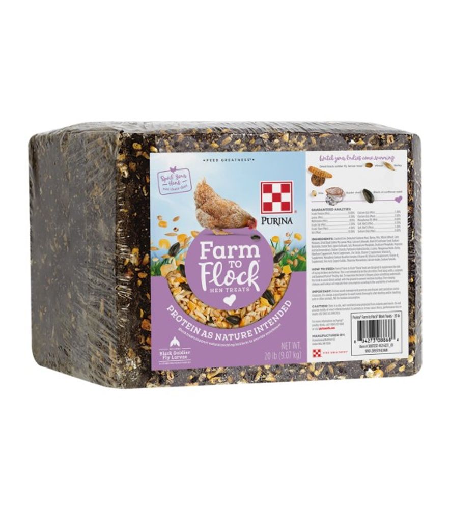 Purina, Farm to Flock Block, 20 lb