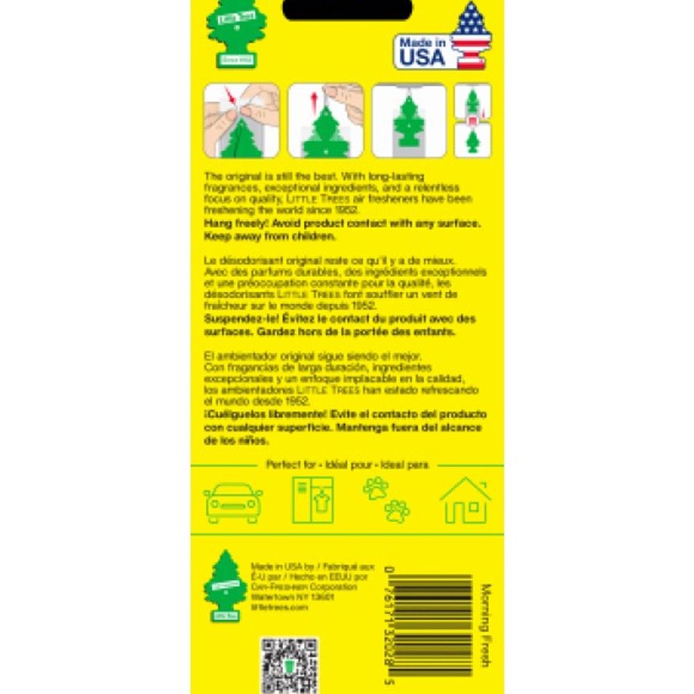 Little Trees, Morning Fresh Car Air Freshener, 3 pk