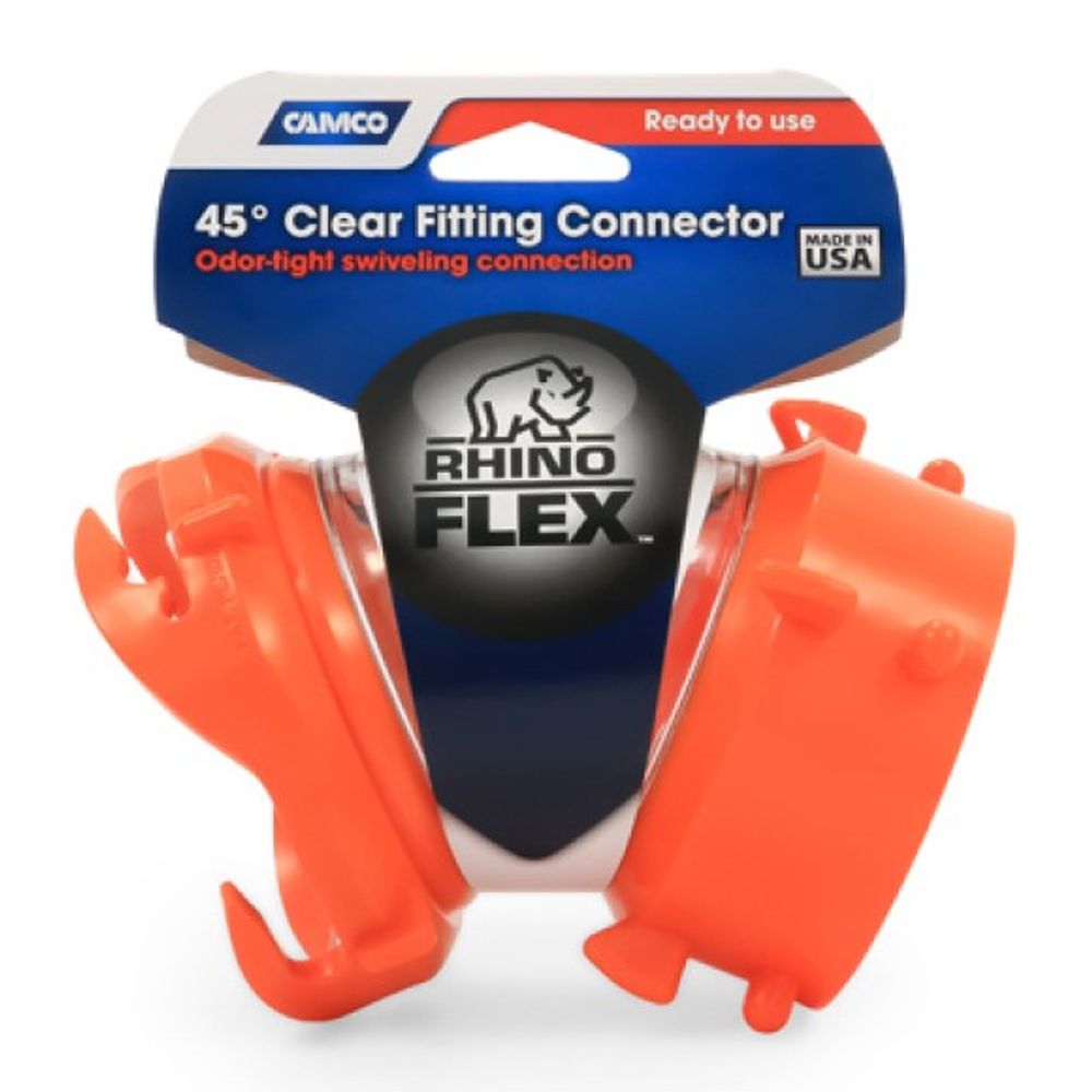 Camco, Rhinoflex 45 Degree Clear Fitting