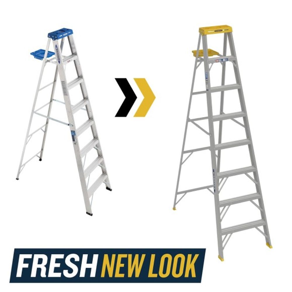 Werner, 8' Type I Aluminum Step Ladder, 368