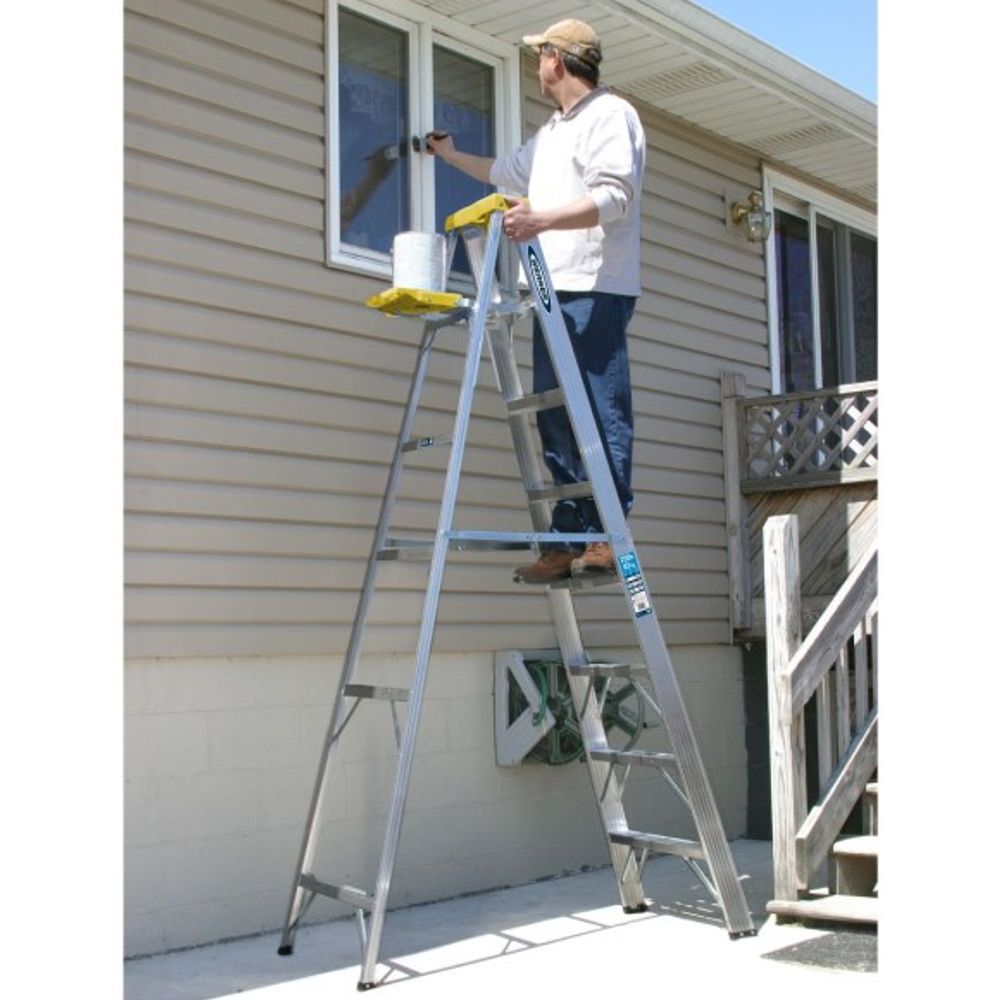 Werner, 8' Type I Aluminum Step Ladder, 368