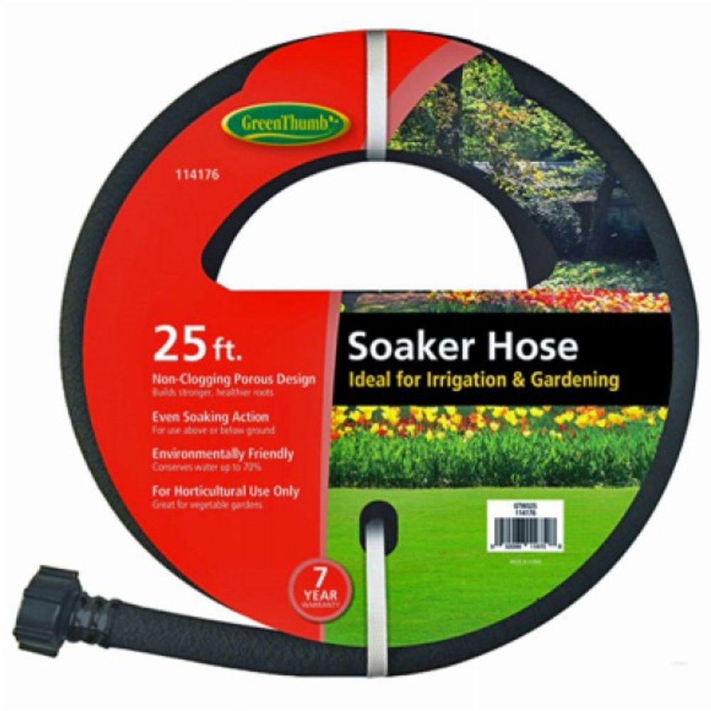 Green Thumb, 25' Rubber Soaker Hose