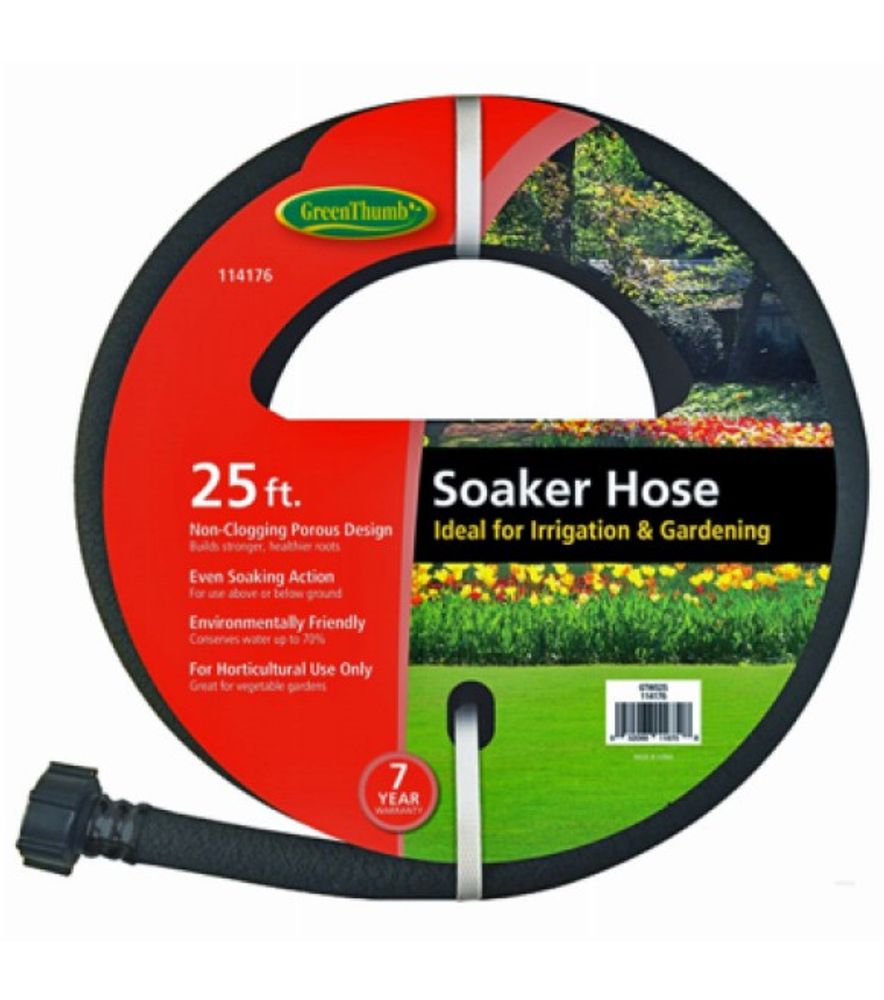 Green Thumb, 25' Rubber Soaker Hose