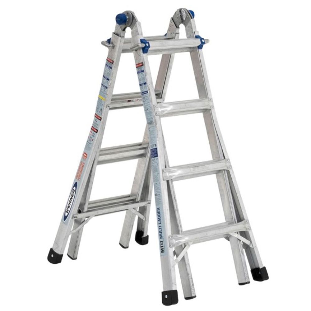 Werner, 18' Reach Height Multi-Position Ladder, MT-17