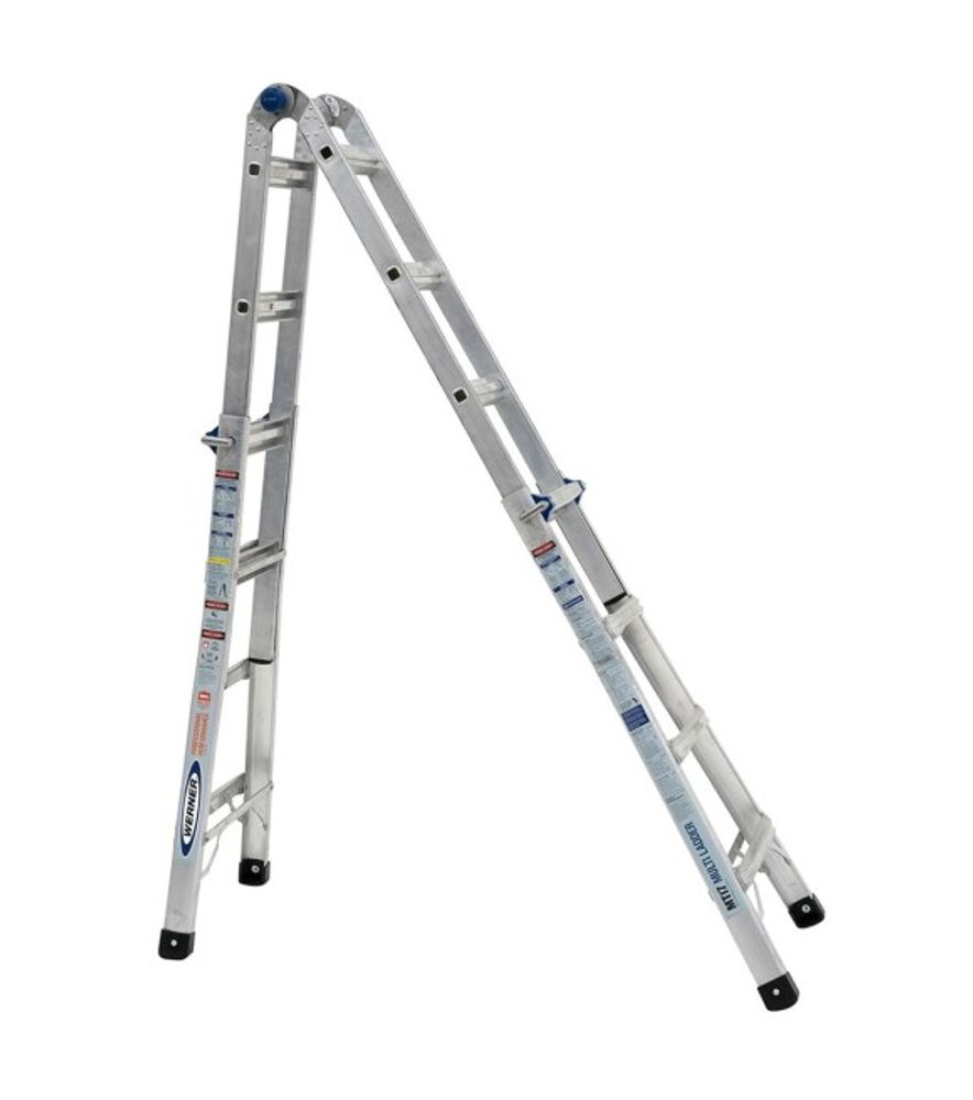 Werner, 18' Reach Height Multi-Position Ladder, MT-17
