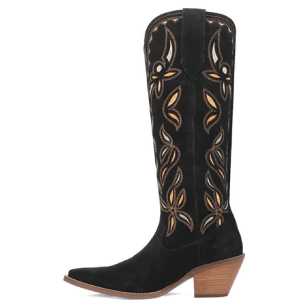 Dingo, Ladies Black Bandelera Leather Boot