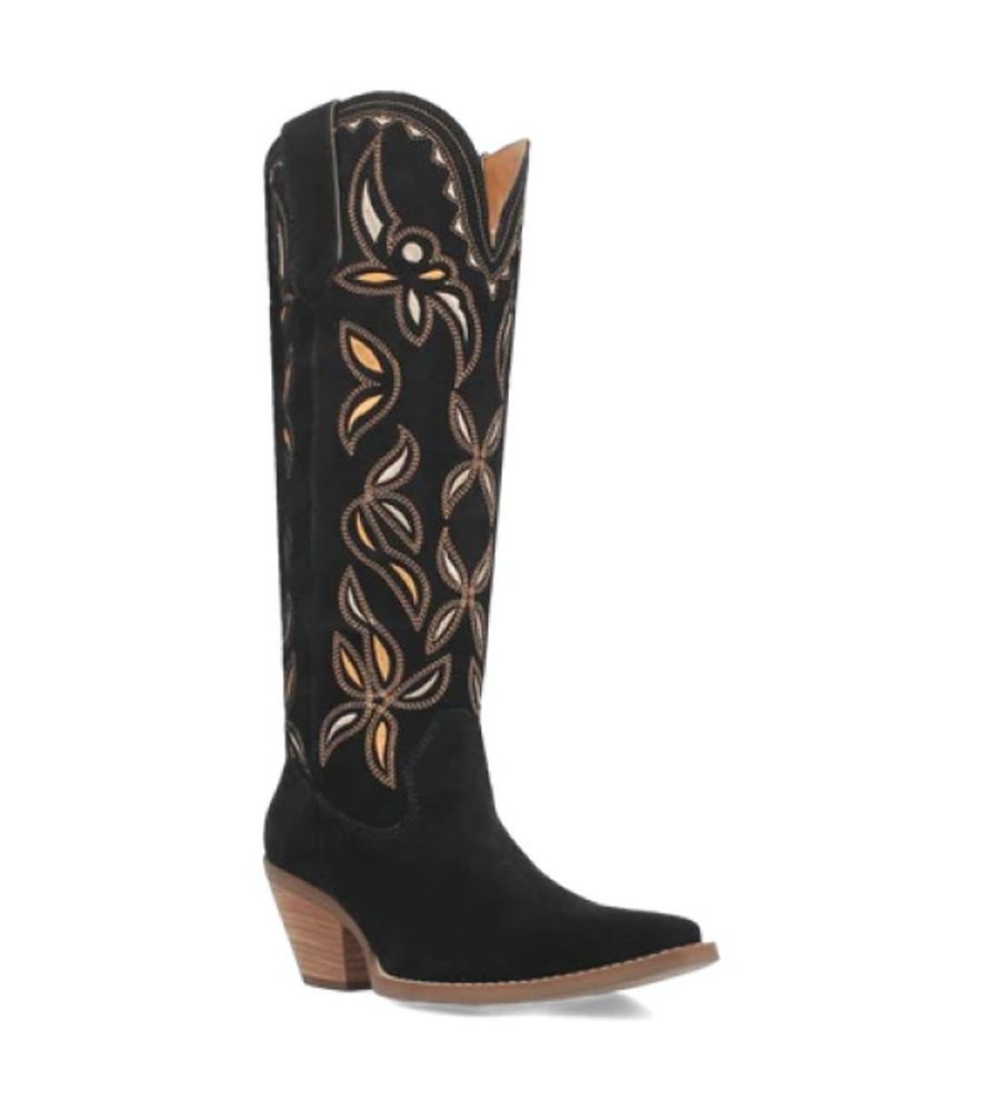 Dingo, Ladies Black Bandelera Leather Boot