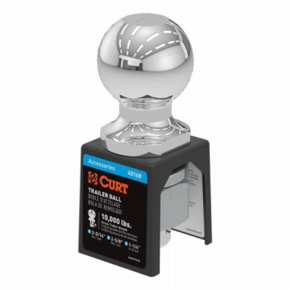 Curt, 2-5/16" Chrome Trailer Hitch Ball