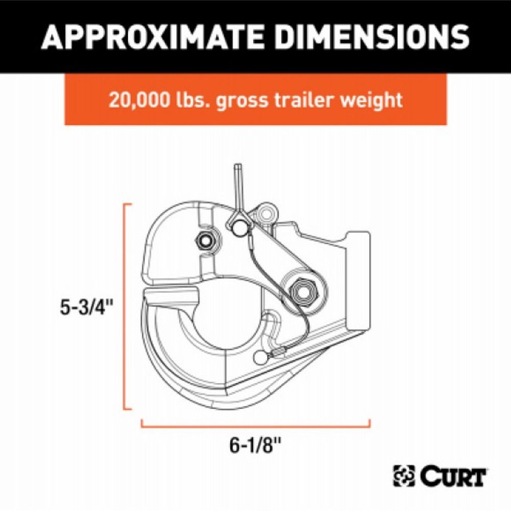 Curt, Pintle Hitch Hook