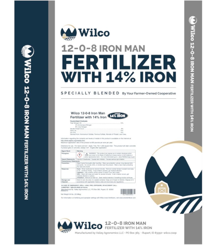 Wilco, Iron Man PTS Fertilizer Blend 12-0-8-14Fe