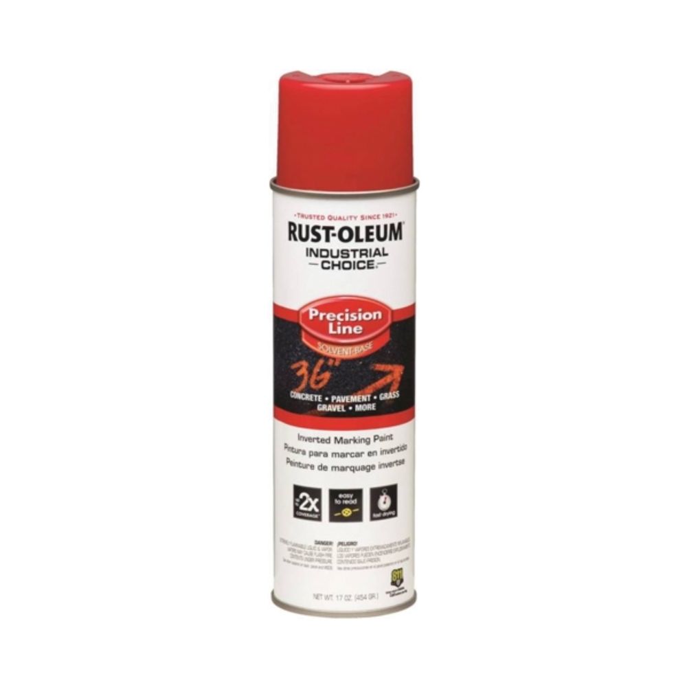 Rust-Oleum Industrial Choice Precision Line Paint, Safety Red, 17 oz.