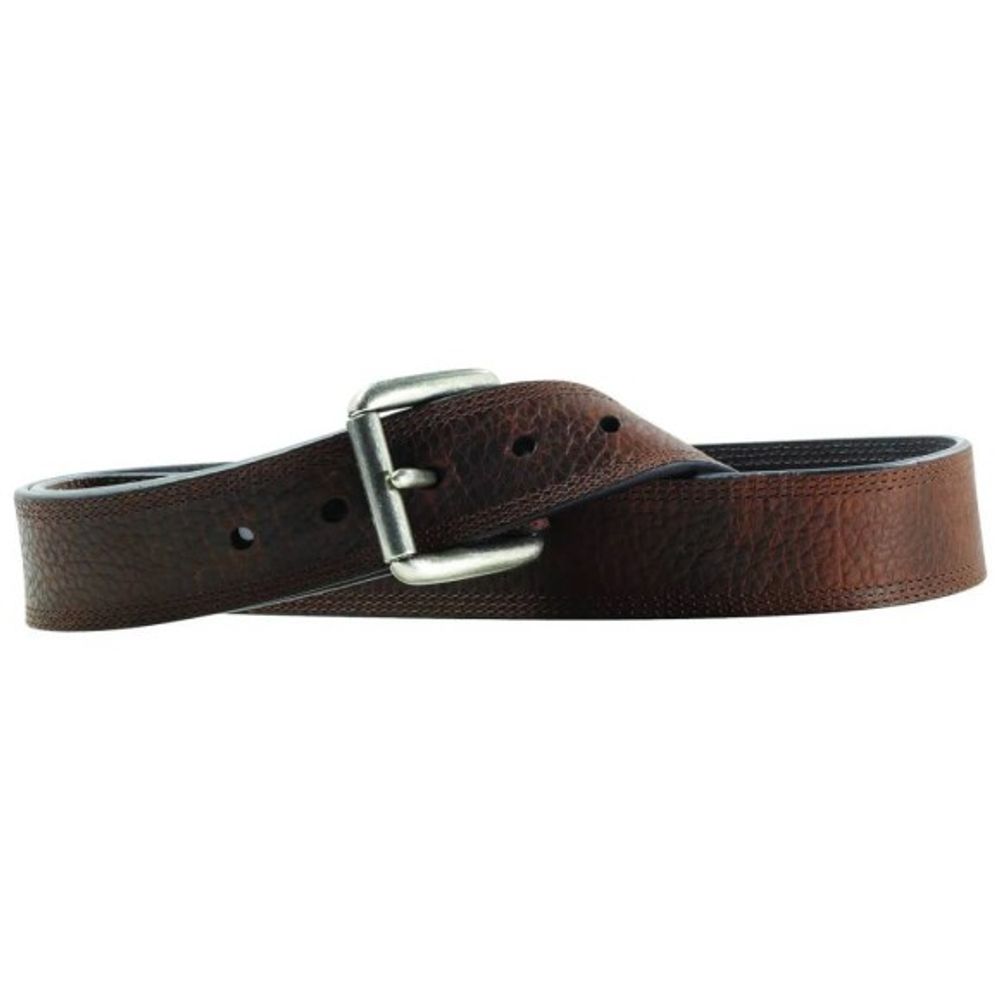 Ariat, Men's Brown Triple Row Stitch Work Belt