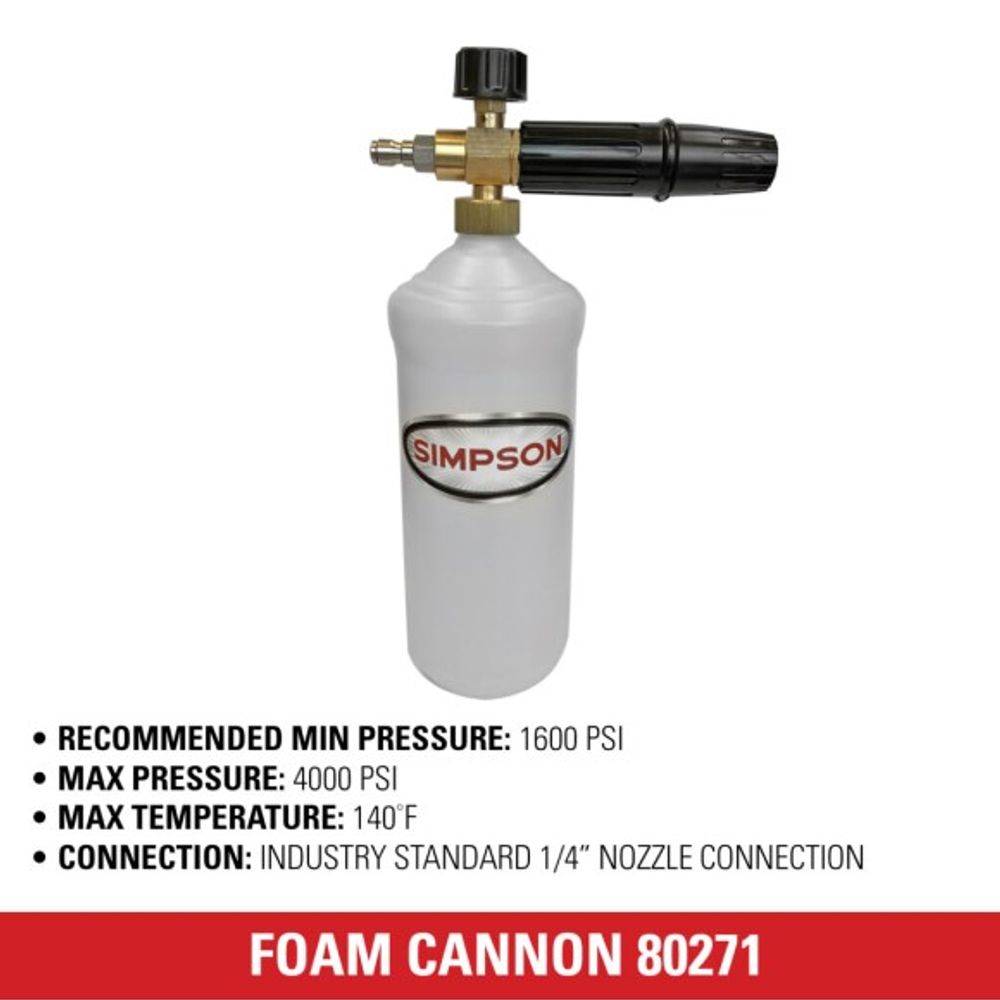 SIMPSON, High Pressure Foam Cannon, 80271