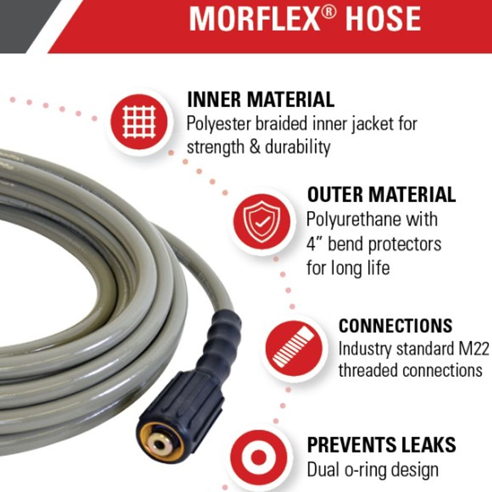 SIMPSON, MorFlex Hose, 5/16" x 50'