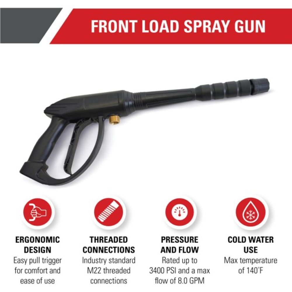 SIMPSON, Universal Pressure Washer Spray Gun, 80147