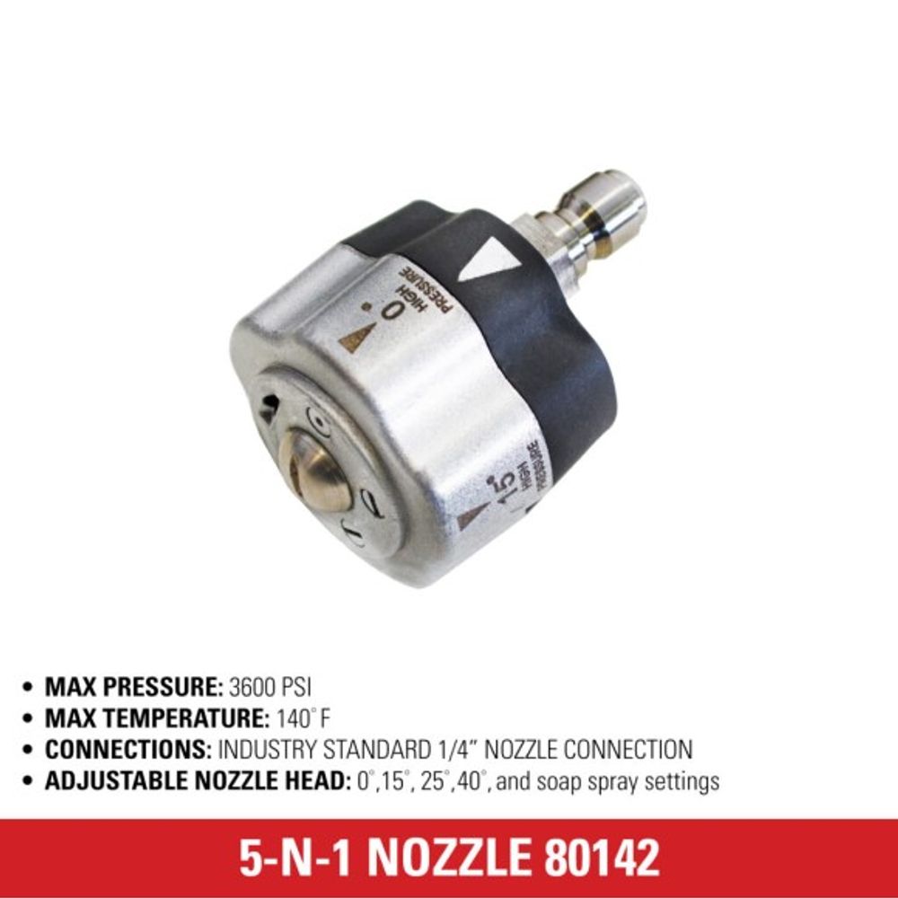 SIMPSON, Universal 5-in-1 Nozzle, 80142