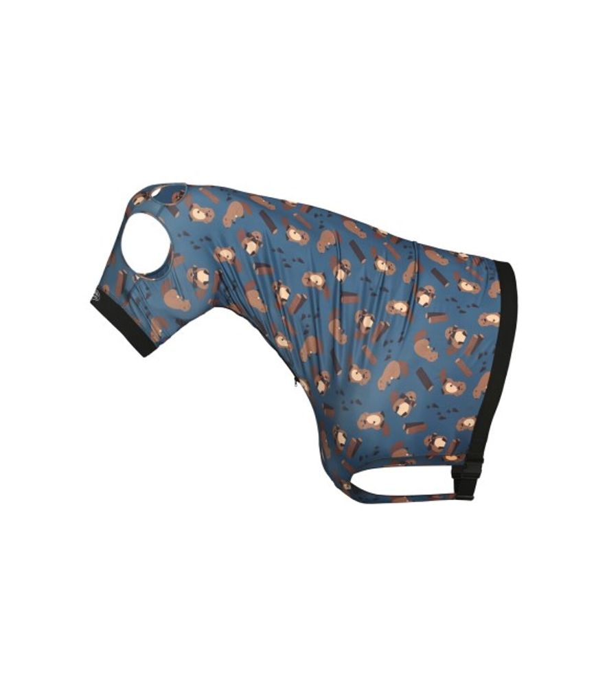 Weatherbeeta, Beaver Printed Stretch Hood with Zip