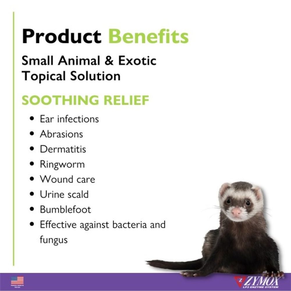 ZYMOX, Small Animal & Exotic Topical Solution, 1.25 oz