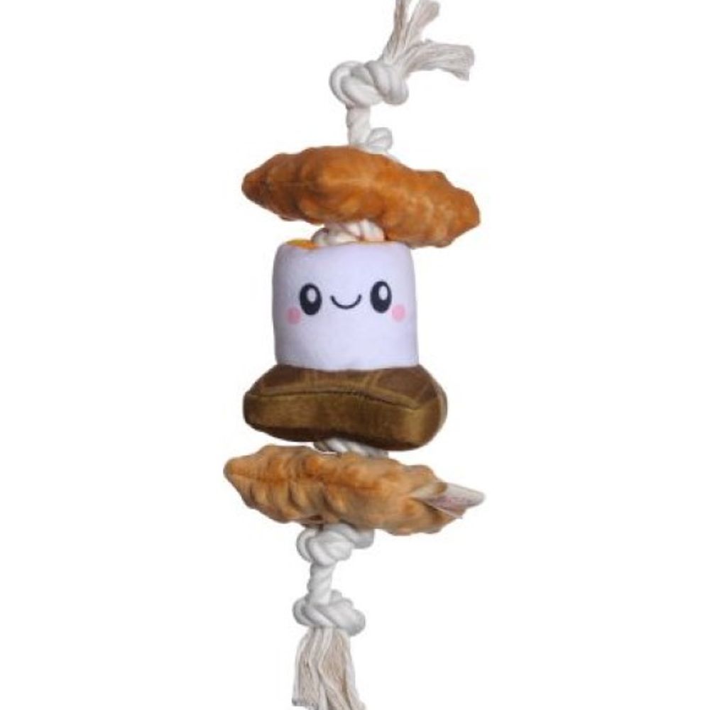 Original Territory, 13" S'mores Squeaker Tug Dog Toy