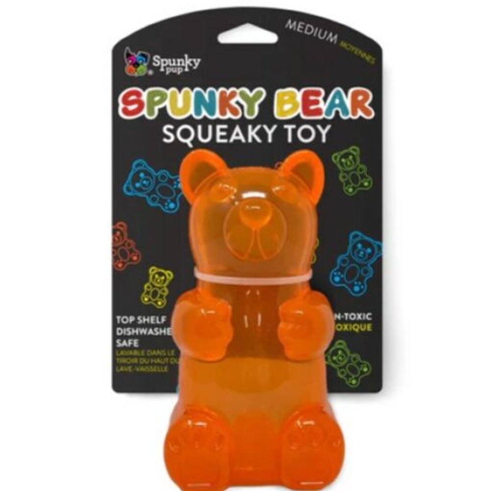 Spunky Pup, Assorted Spunky Gummy Bear Squeaky Toy