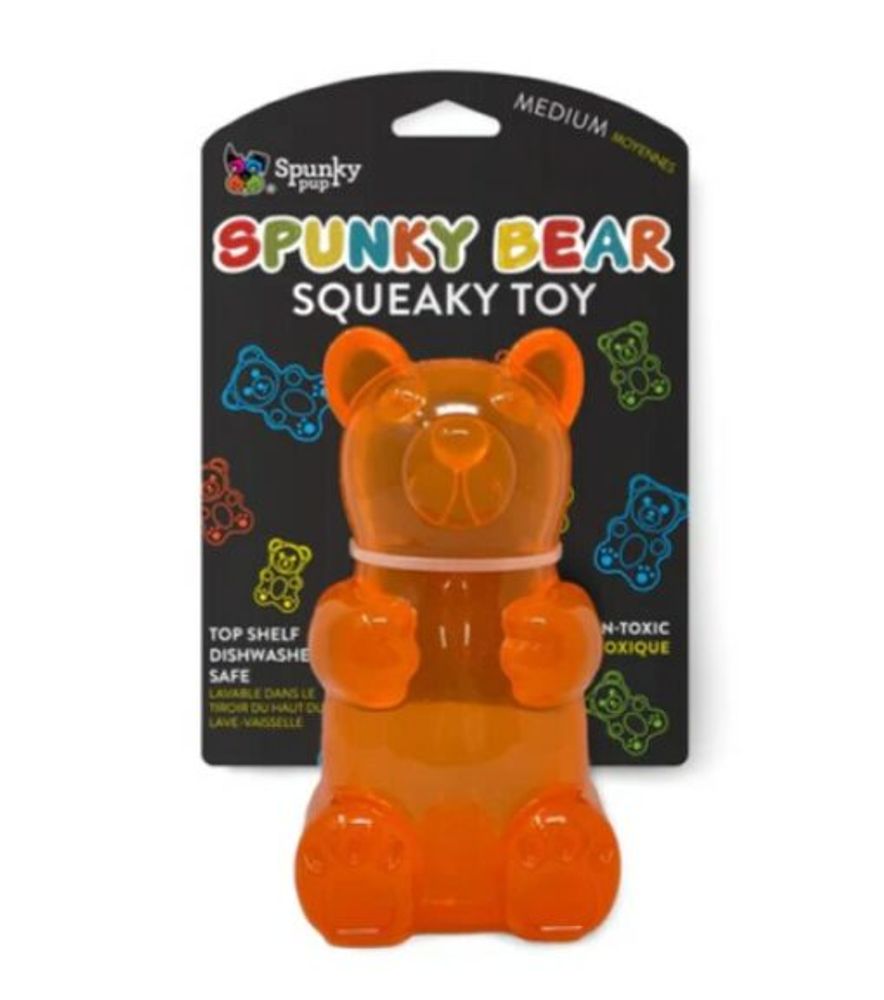 Spunky Pup, Assorted Spunky Gummy Bear Squeaky Toy
