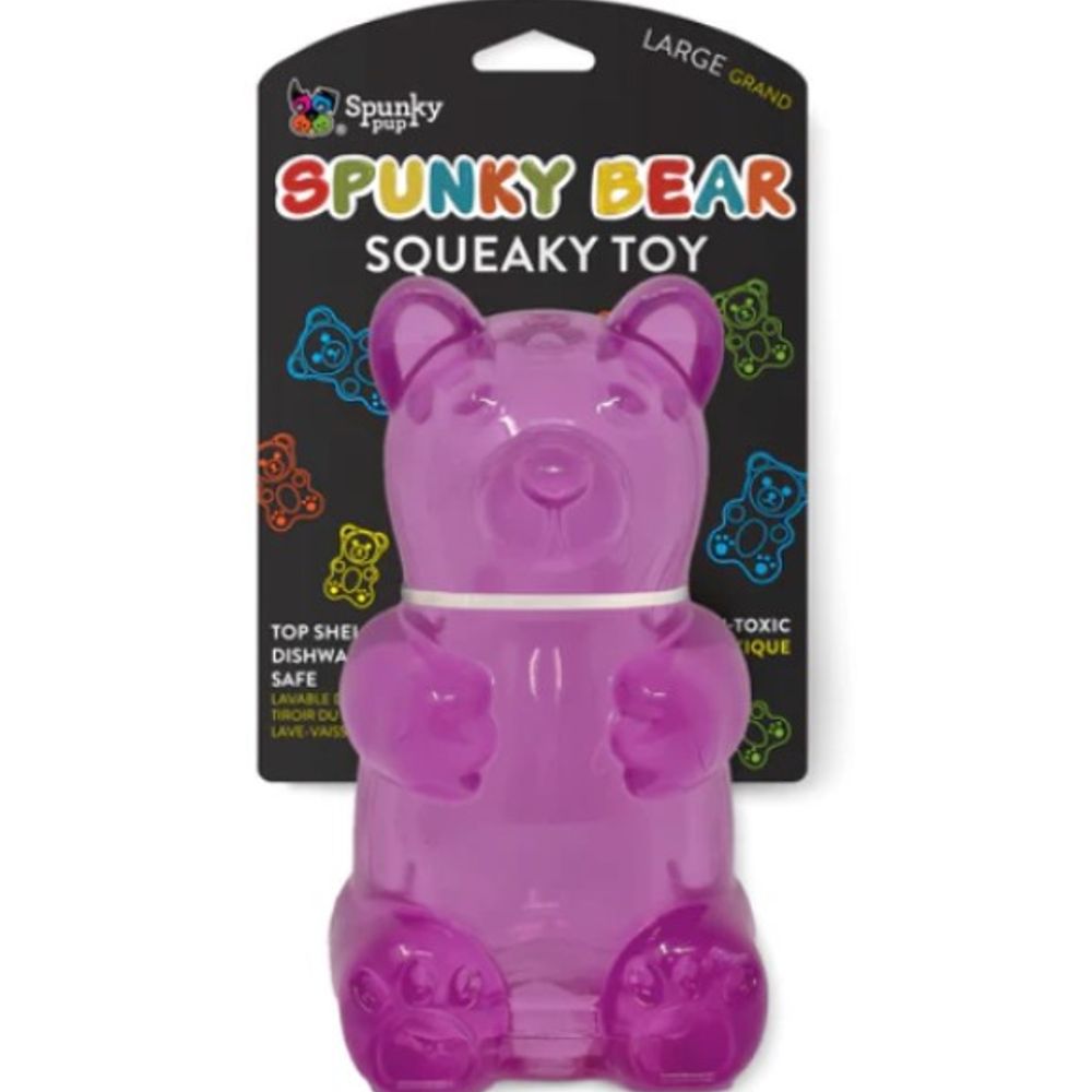 Spunky Pup, Assorted Spunky Gummy Bear Squeaky Toy