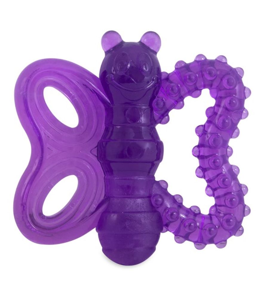 JW, Assorted Butterfly Puppy Teether Chew Toy