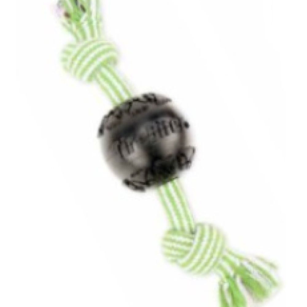 Mammoth, 12" Assorted TireBiter 3" Ball with Treat Station with Extra 2 Knot Bone 