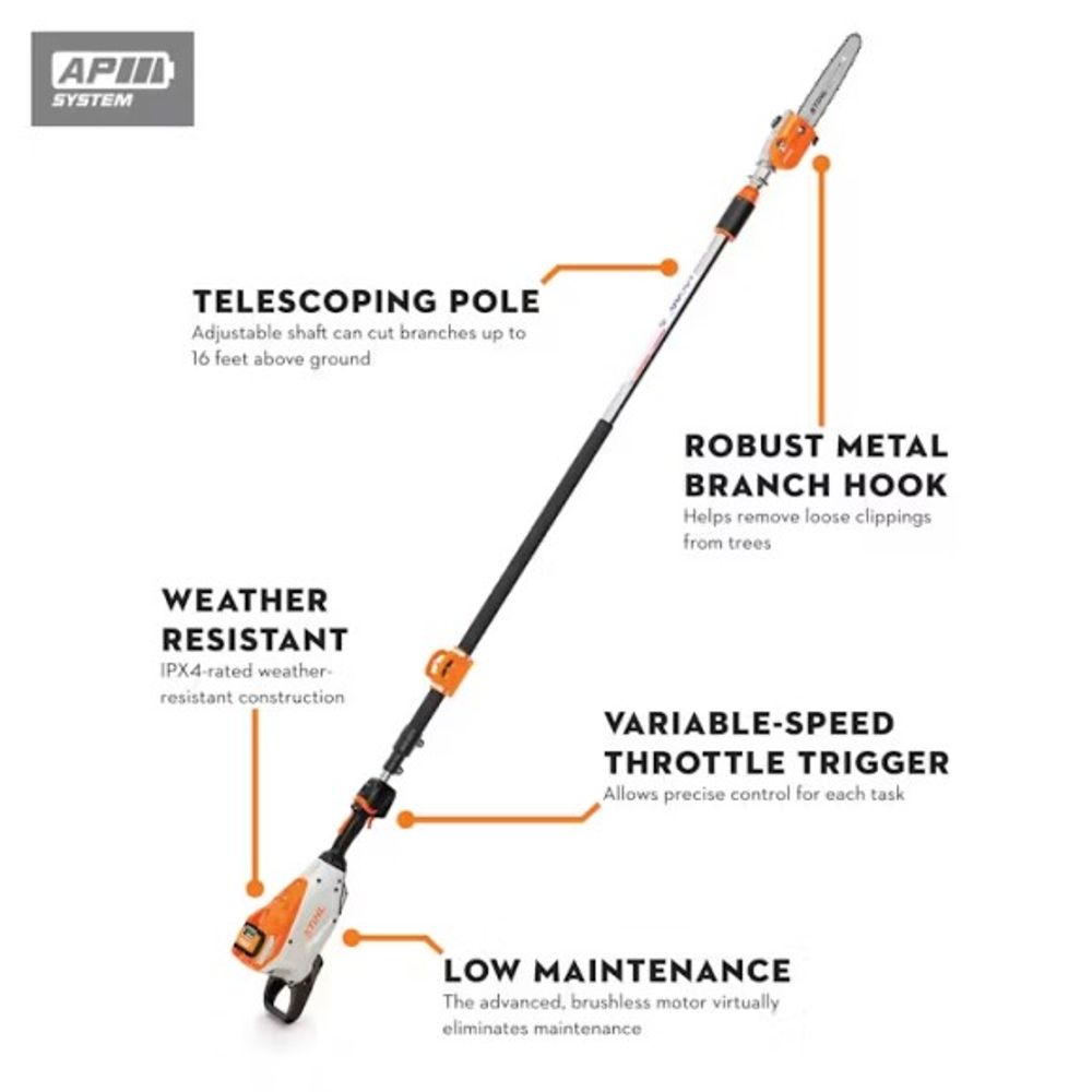 STIHL, HTA 135 Battery Powered Pole Pruner 