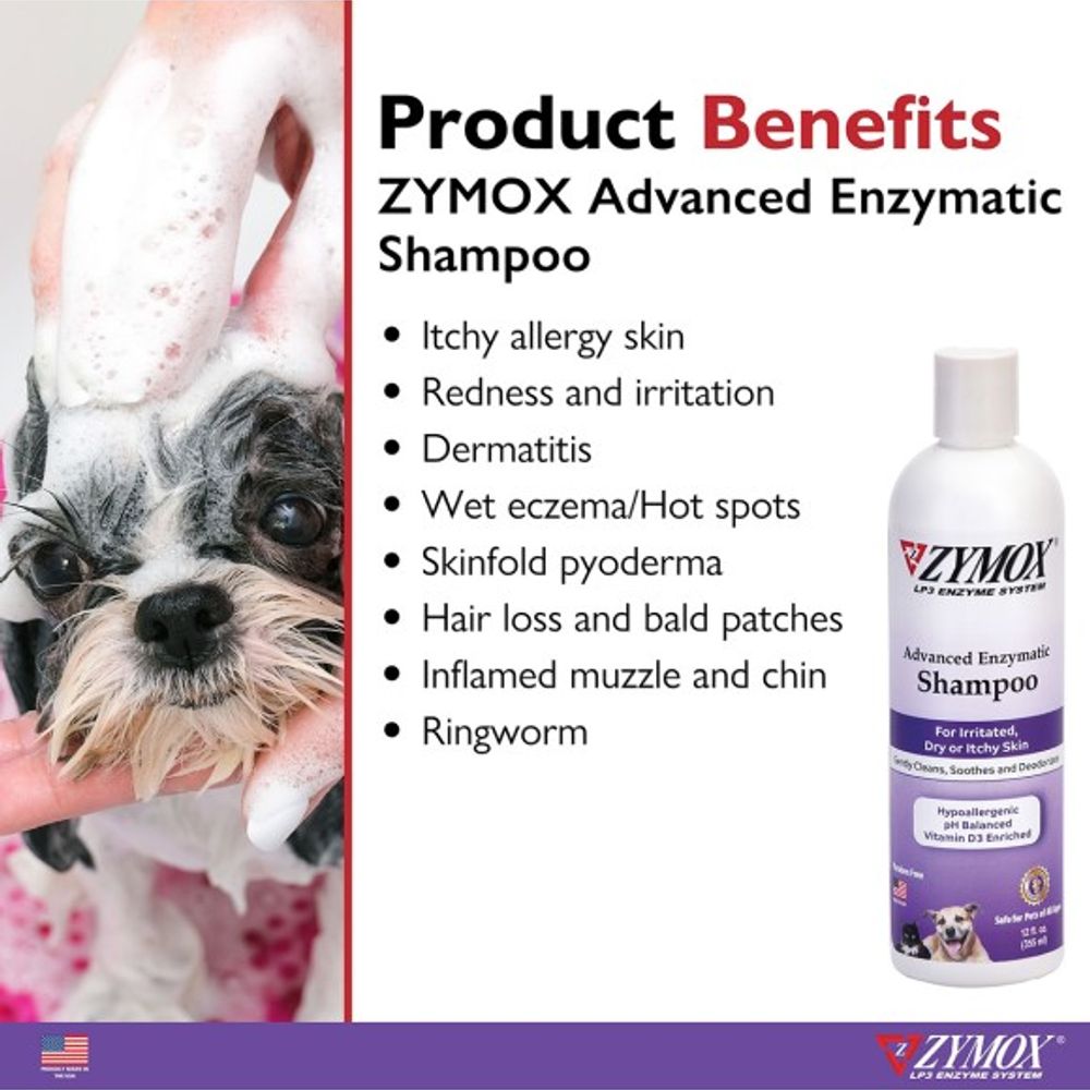 ZYMOX, Advanced Enzymatic Shampoo, 12 oz